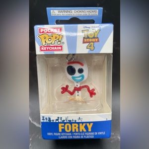 Funko Pop! Forky Pocket Keychain Disney Toy Story 4 Vinyl Figure Bag Charm